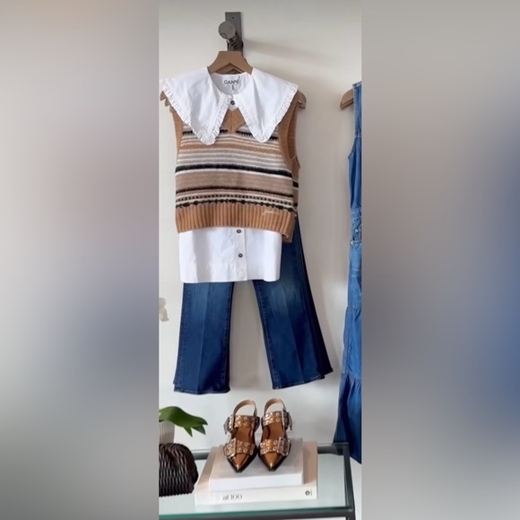 Vintage Crochet Knit Sweater Vest. Made in USA. - Picture 6 of 12